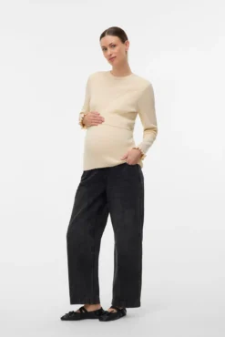 Top de malha para maternity e amamentação