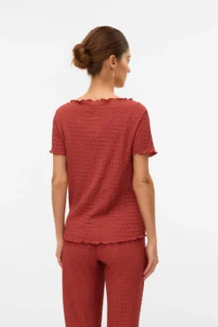 Top de manga curta maternity