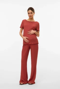 Top de manga curta maternity