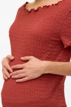 Top de manga curta maternity