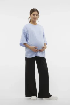 Top de manga 2/4 maternity e amamentação