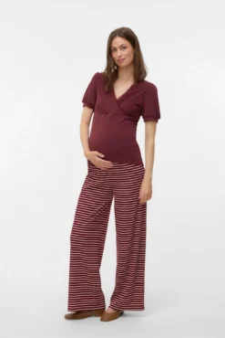 Top de maternity e amamentação de manga curta
