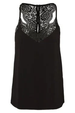 Top de mulher sem mangas estilo lingerie