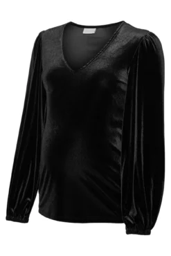 Top de veludo para maternity