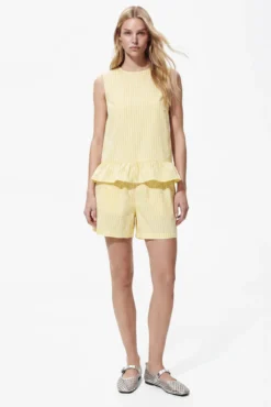 Top estampado vichy
