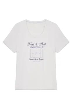 T-shirt branca de manga curta