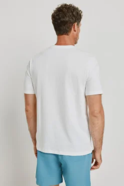T-shirt básica com logo bordado