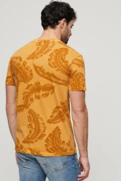 T-shirt com estampado sobretingido Vintage