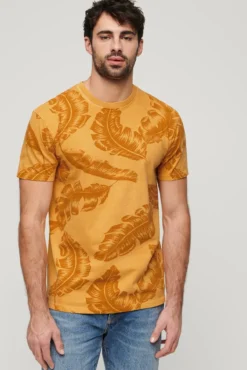 T-shirt com estampado sobretingido Vintage