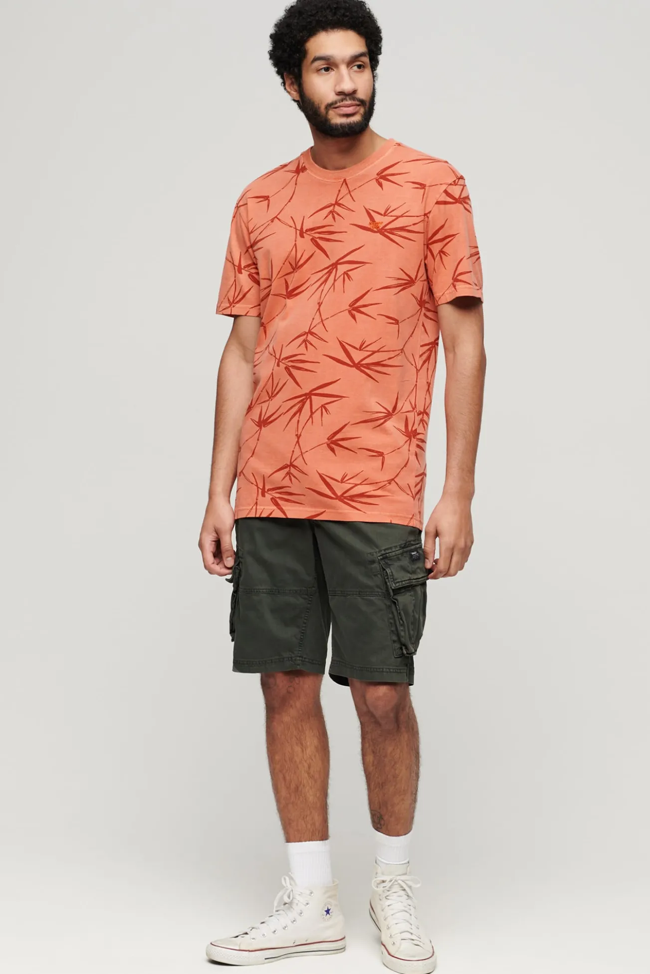 T-shirt com estampado sobretingido Vintage
