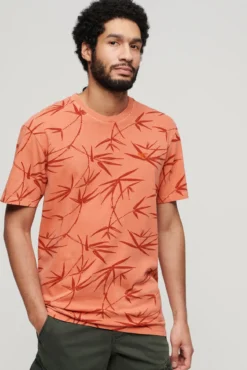 T-shirt com estampado sobretingido Vintage