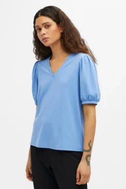 T-shirt com mangas balão