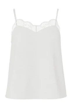 T-shirt de alças de lingerie