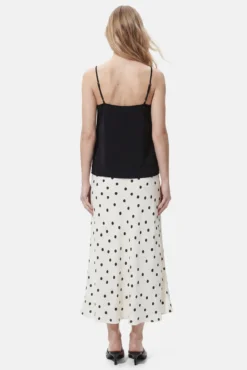 T-shirt de alças de lingerie