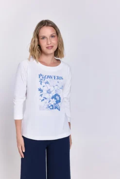T-shirt de manga com manga francesa