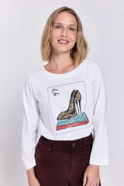 T-shirt de manga com manga francesa