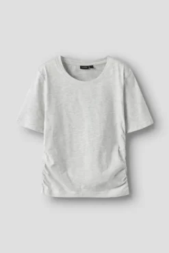T-shirt de manga curta com franzido