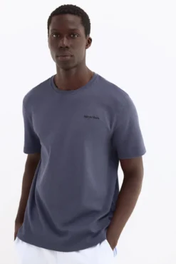 T-shirt de manga curta em algodão espanhol