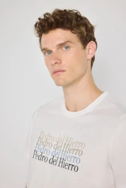 T-shirt de manga curta estampada