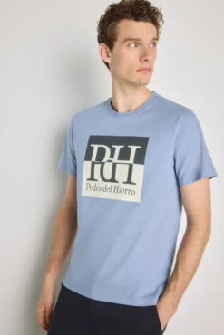 T-shirt de manga curta estampada
