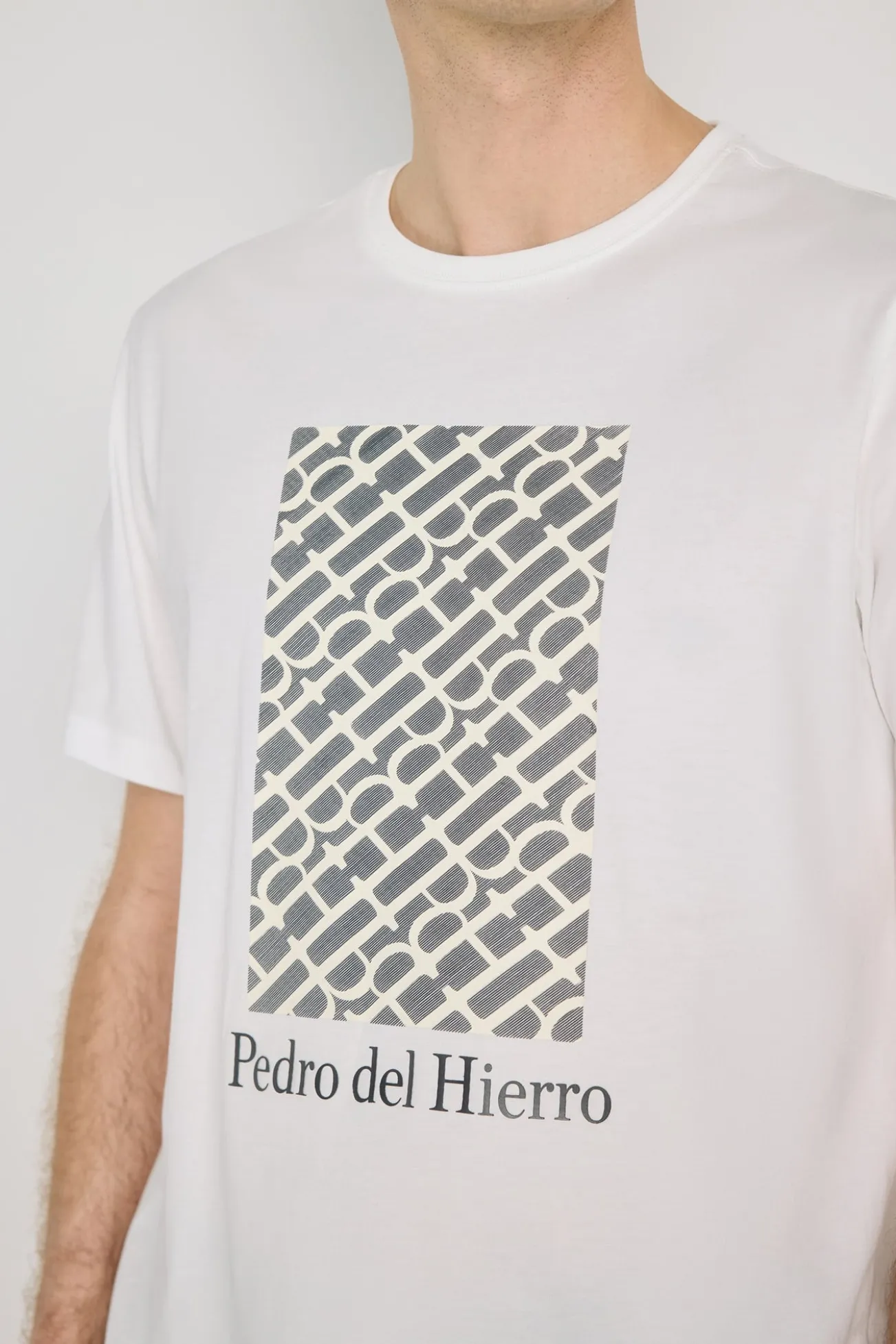 T-shirt de manga curta estampada