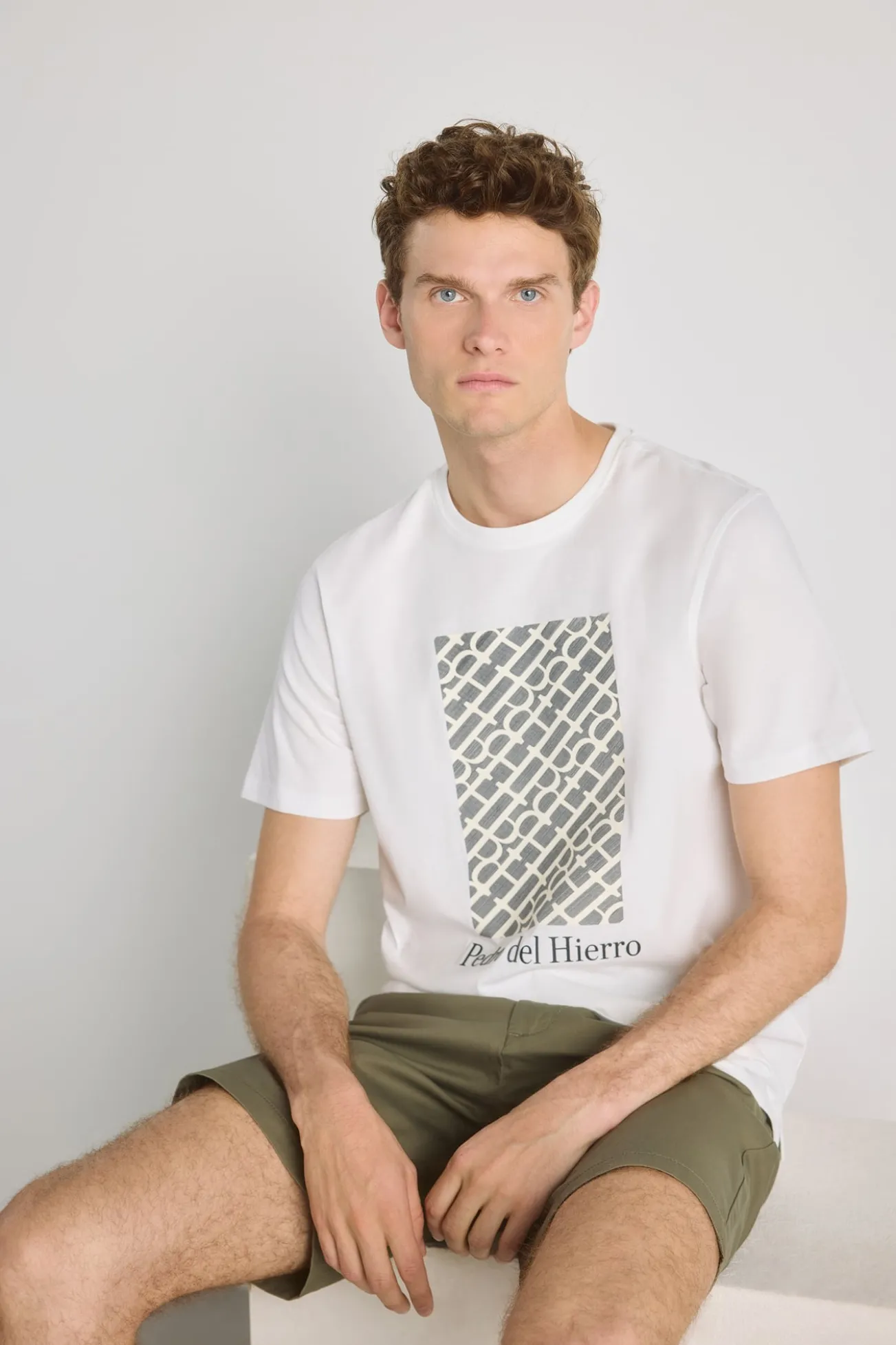 T-shirt de manga curta estampada