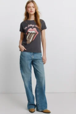 T-shirt de manga curta "Rollings stones"