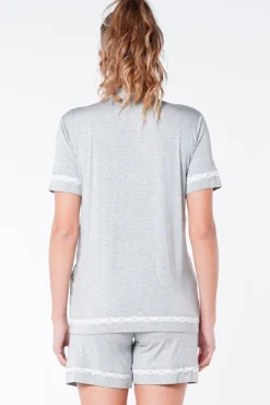 T-shirt de pijama maternity renda