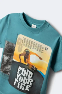 T-shirt de skate para menino