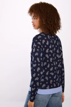 T-shirt estampada combinada