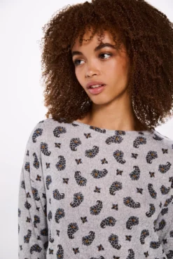 T-shirt estampada combinada
