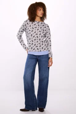 T-shirt estampada combinada