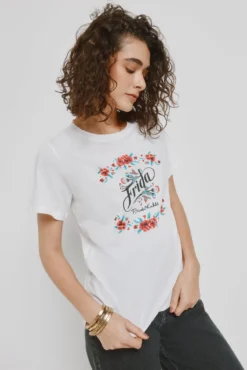 T-shirt estampada de manga curta