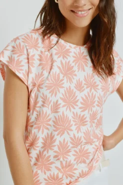 T-shirt estampada de manga curta