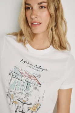 T-shirt estampada de manga curta