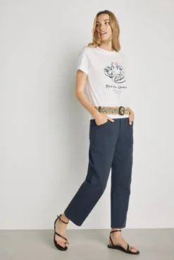 T-shirt estampada de manga curta