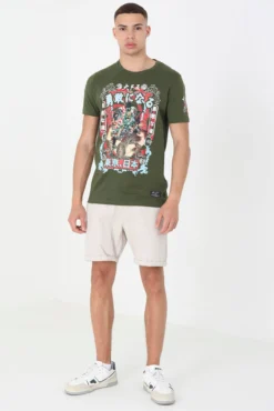 T-shirt estampada de manga curta