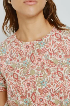 T-shirt estampada de manga curta