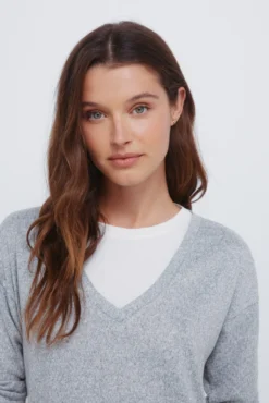 T-shirt gola em V