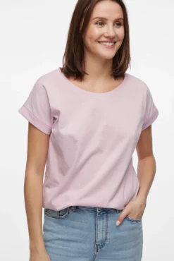 T-shirt manga curta em algodão orgânico