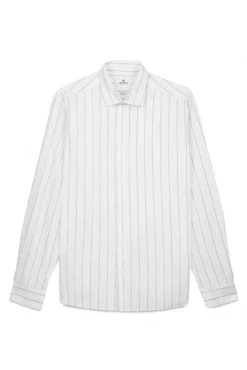 T-shirt popelina riscas