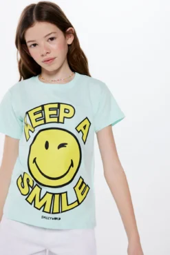 T-shirt Smiley menina