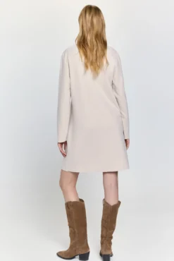 Vestido básico de tecido plush