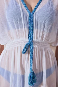 Vestido cafetã branco