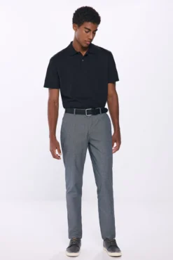 Vestido calças chino slim fit confortável