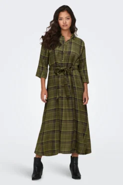 Vestido camisa midi