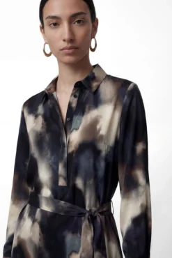 Vestido camisa midi