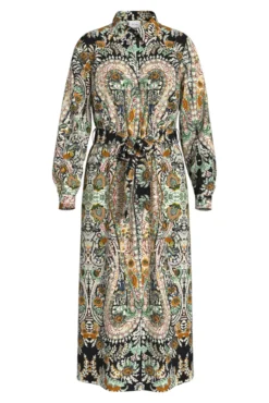 Vestido camisa midi estampado