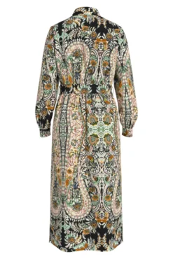 Vestido camisa midi estampado