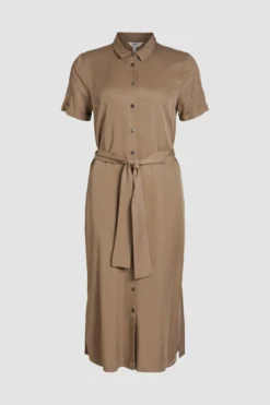 Vestido camiseiro comprido